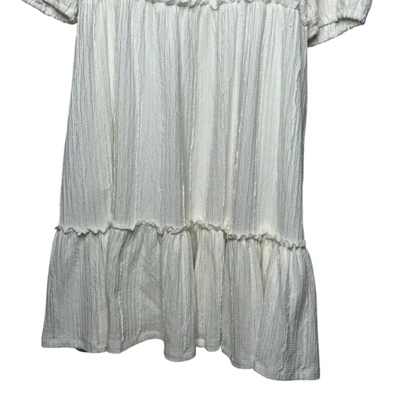FRYE AND CO Women’s Flare Ballon Sleeves Dress Ivory Size 1X - Picture 8 of 12